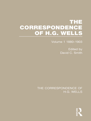 cover image of The Correspondence of H.G. Wells